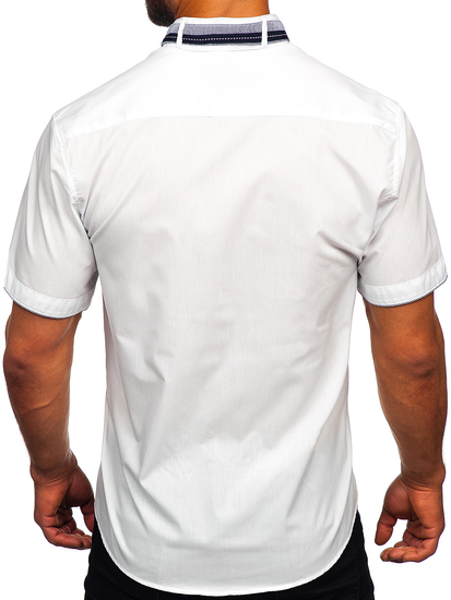 Men's Short Sleeve Shirt White Bolf 19617