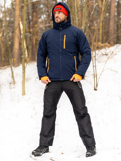 Men's Winter Sport Jacket Navy Blue Bolf HH011