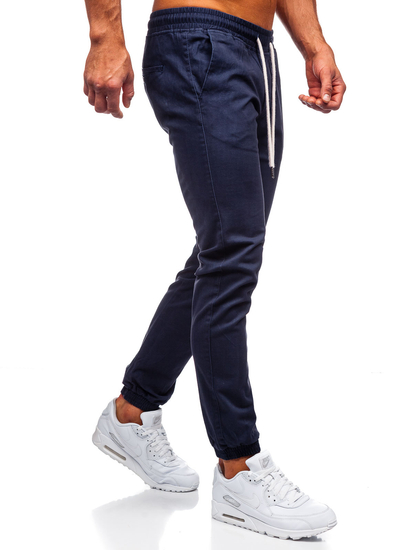 Men's Joggers Dark Navy Blue Bolf 1145