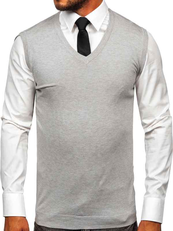 Men's Sweater Vest Grey Bolf MM6005