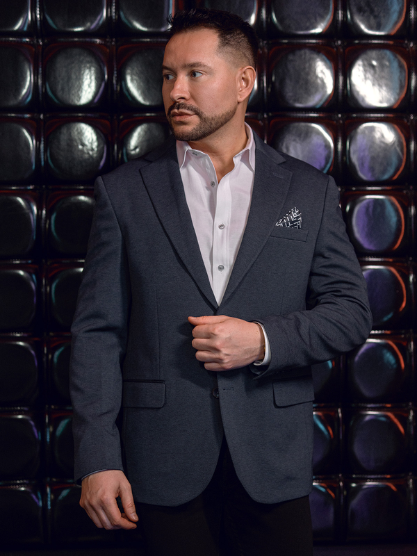 Men’s Casual Blazer Navy blue Bolf 24401-1