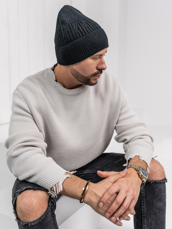 Men’s Winter Beanie Black Bolf 387070