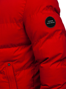 Men's Quilted Winter Jacket Red Bolf 7330