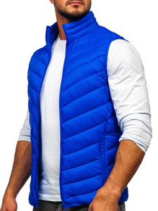 Men's Quilted Gilet Blue Bolf 13073