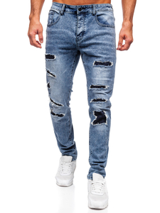 Men's Jeans Slim Fit Blue Bolf MP0153B