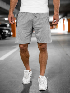 Men's Sweat Shorts Grey Bolf 8K100