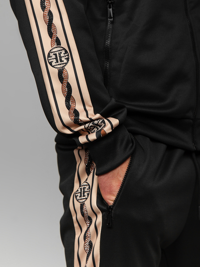 Men's Tracksuit with hood Black Bolf 3A167