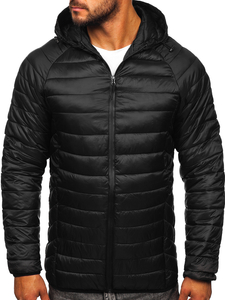 Men's Quilted Lightweight Jacket Black Bolf 58M13021