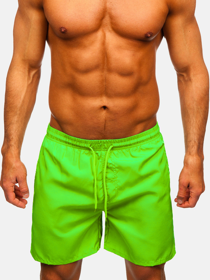 Men’s Swimming Trunks Green-Neon Bolf QD28