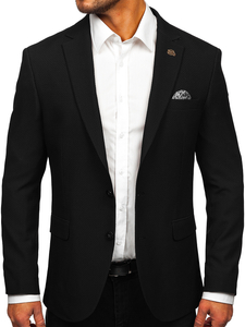 Men’s Elegant Suit Jacket Black Bolf 025
