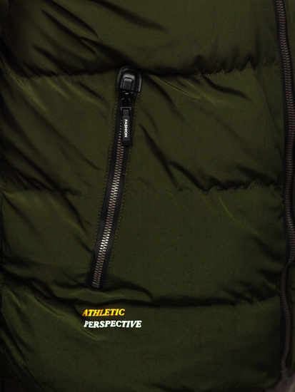 Men's Quilted Winter Jacket Green Bolf 6906