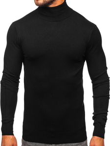 Men's Basic Polo Neck Black Bolf W1-1728