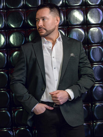 Men’s Casual Blazer Green Bolf 24401-1