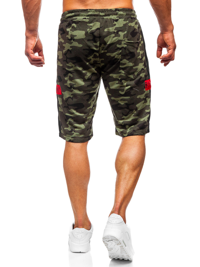 Men's Camo Sweat Shorts Khaki Bolf HW2636