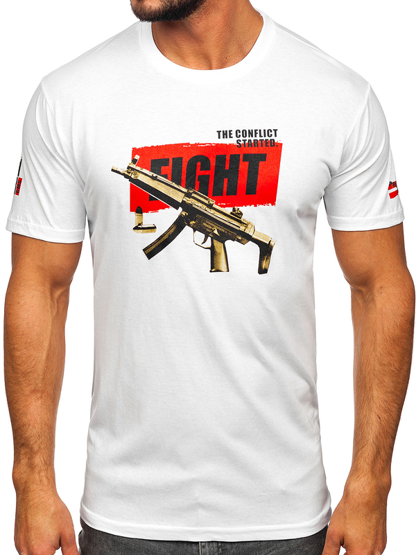 Men's Cotton T-shirt White Bolf 14709