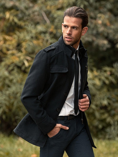 Men's Winter Coat Black Bolf 8856B