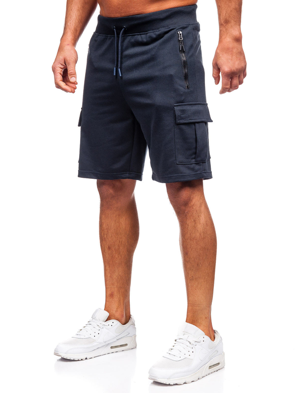 Men's Cargo Shorts Navy Blue Bolf 8K1503
