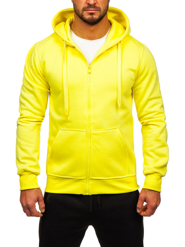 Men's Zip Tracksuit Light Yellow Bolf D004