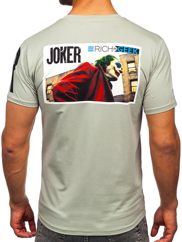 Men's Printed T-shirt Grey Bolf M195