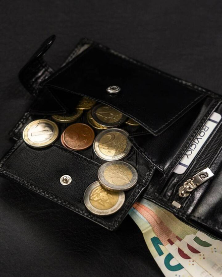 Men's Leather Wallet Black 24138