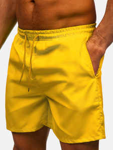 Men’s Swimming Trunks Yellow Bolf QD35