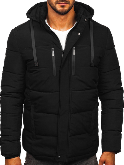 Men’s Quilted Winter Jacket Black Bolf 31M5027