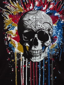 Men's Printed Boxer Tank Top Black Bolf 14839