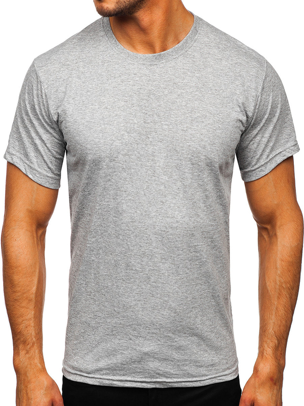 Men's Basic Cotton T-shirt Dark Grey Bolf 192397