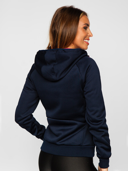 Women's Lightweight Jacket with hood Navy blue Bolf KSW4009A1