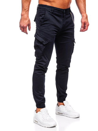 Men's Cargo Joggers Black Bolf SK850