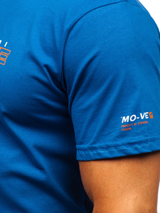 Men's Cotton T-shirt Blue Bolf 14732