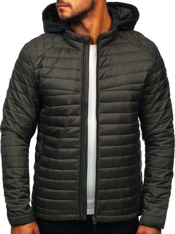 Men's Transitional Down Jacket Khaki Bolf AB031