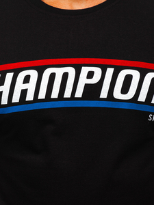 Men's Printed T-shirt Black Bolf SS10953