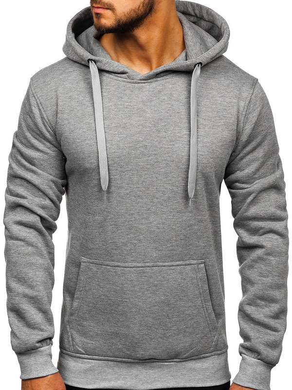Men's Kangaroo Hoodie Grey Bolf 2009