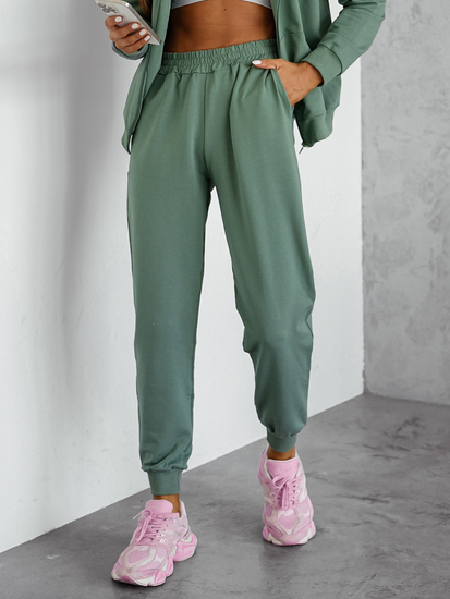 Women’s 2-Piece Sport Outfit z kapturem Khaki Bolf 821110