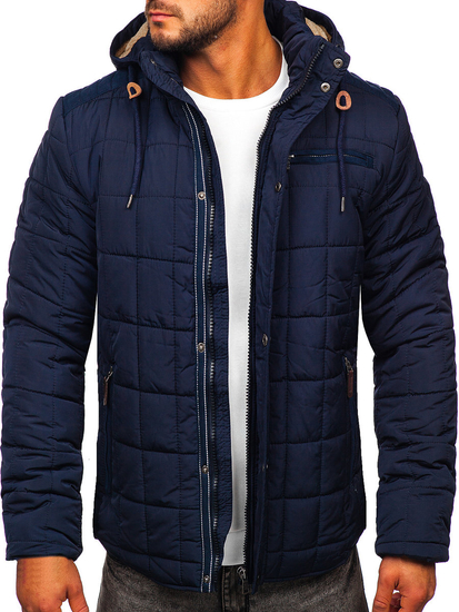 Men's Winter Jacket Navy Blue Bolf 1672