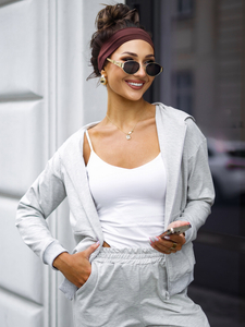 Women’s 2-Piece Sport Outfit z kapturem Heathered Bolf 821110