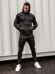 Men's Tracksuit with Hood Black Bolf 10386