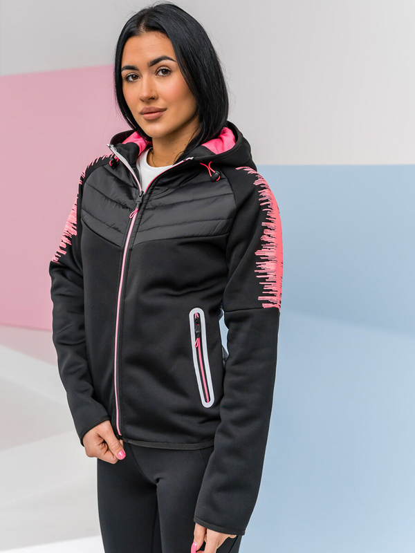 Women's Lightweight Jacket with hood Black Bolf KSW4007