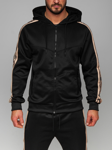 Men's Tracksuit with hood Black Bolf 3A167