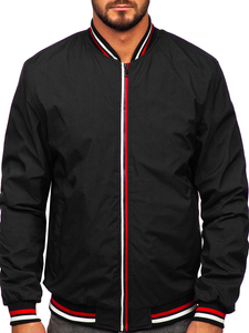 Men's Lightweight Bomber Jacket Black Bolf 84M3001