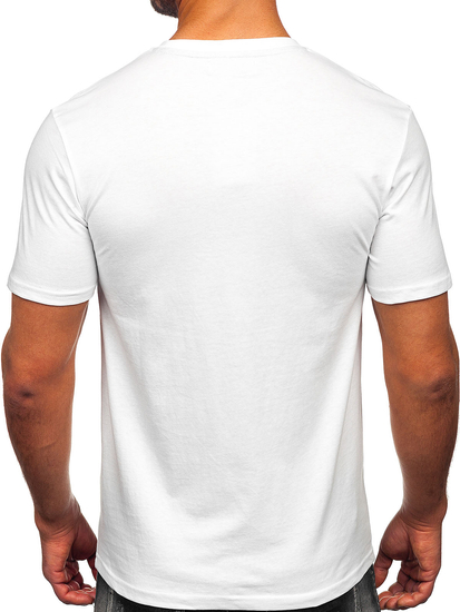 Men's Cotton Printed T-shirt White Bolf MPO3502