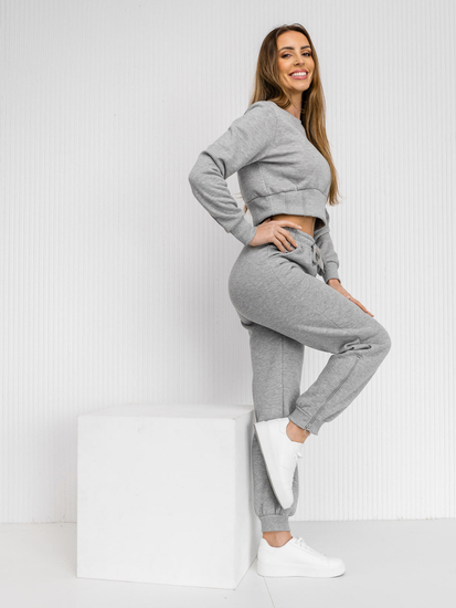 Women’s 2-Piece Oversize Sport Outfit Grey Bolf 8C78A1