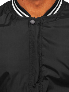 Men's Lightweight Bomber Jacket Black 8M98