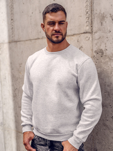Men's Thick Sweatshirt Light Grey Bolf 2001A