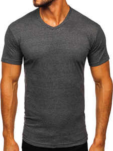 Men’s Basic V-neck T-shirt Anthracite Bolf 192131