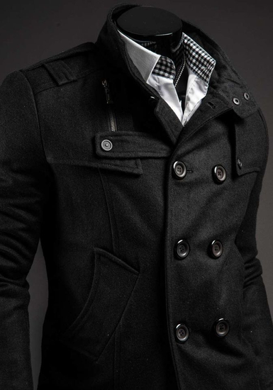 Men's Coat Black Bolf 8857B