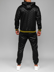 Men's Tracksuit with hood Black Bolf 3A161