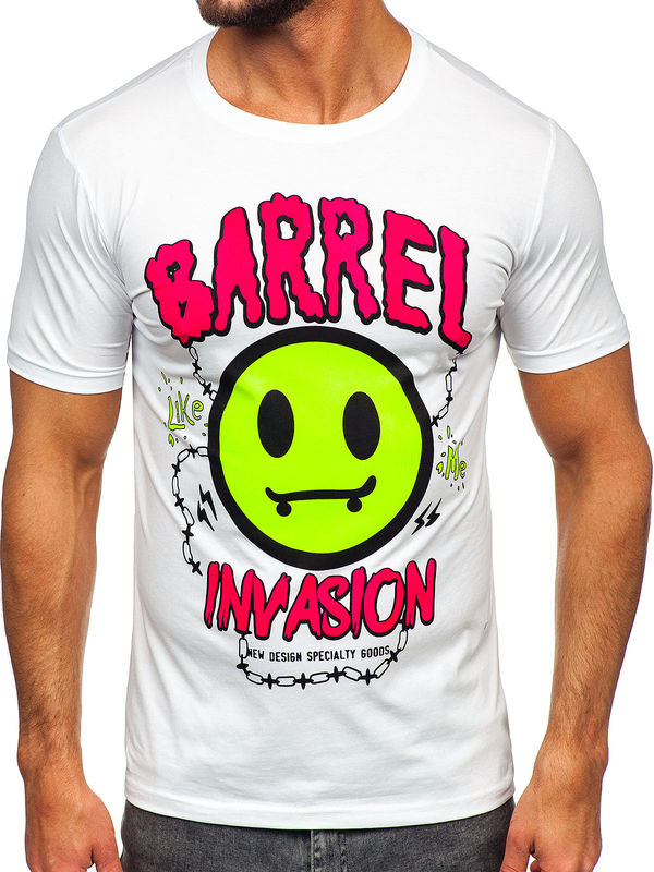 Men's Printed T-shirt White Bolf HS7233