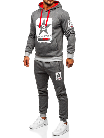 Men's Tracksuit with Hood Graphite Bolf 8C59